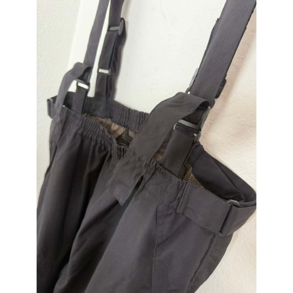 Berne Mens Black Nylon Work Bibs Adjustable Suspenders NP103BK 2XL Tall